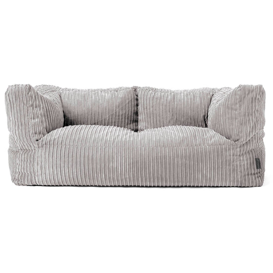 Albert 2-seter Saccosekk Sofa - Kordfløyel Sølvgrå 01