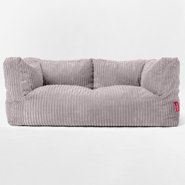 Albert 2-seter Saccosekk Sofa - Kordfløyel Sølvgrå 01