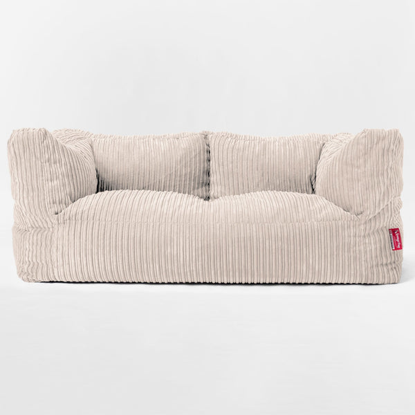 Albert 2-seter Saccosekk Sofa - Kordfløyel Elfenben 01