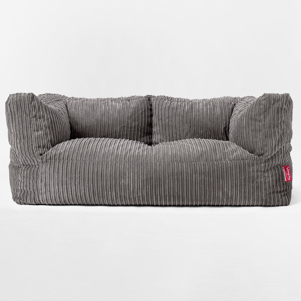 Albert 2-seter Saccosekk Sofa - Klassisk Cord Grafitt 01