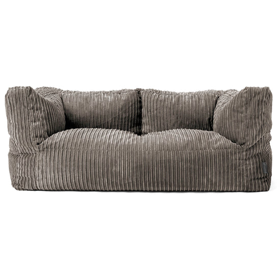 Albert 2-seter Saccosekk Sofa - Kordfløyel Grafitt 01
