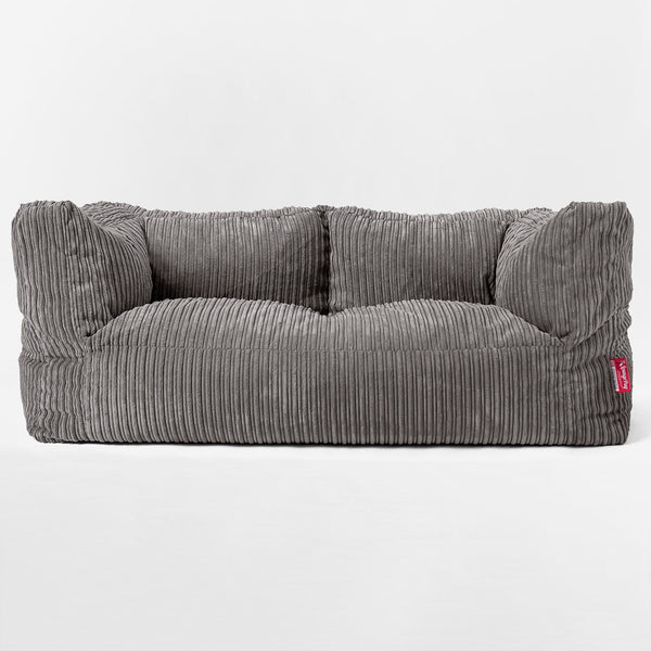 Albert 2-seter Saccosekk Sofa - Kordfløyel Grafitt 01