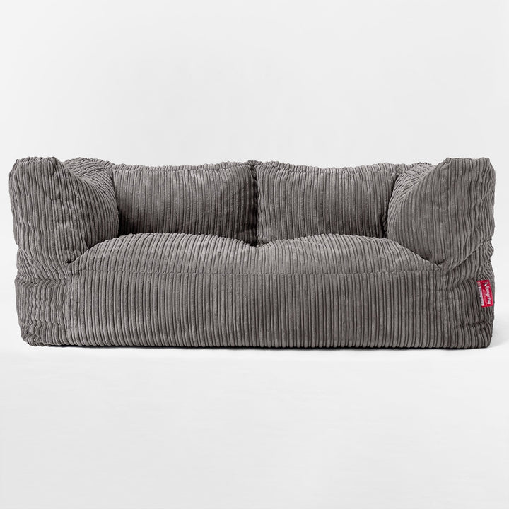 Albert 2-seter Saccosekk Sofa - Kordfløyel Grafitt 01