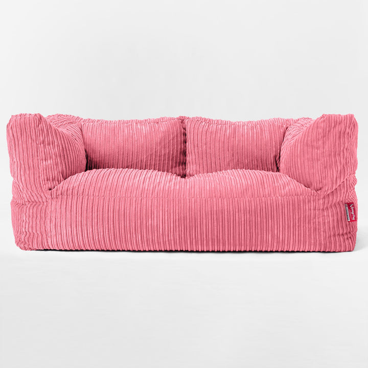 Albert 2-seter Saccosekk Sofa - Kordfløyel Korall 01