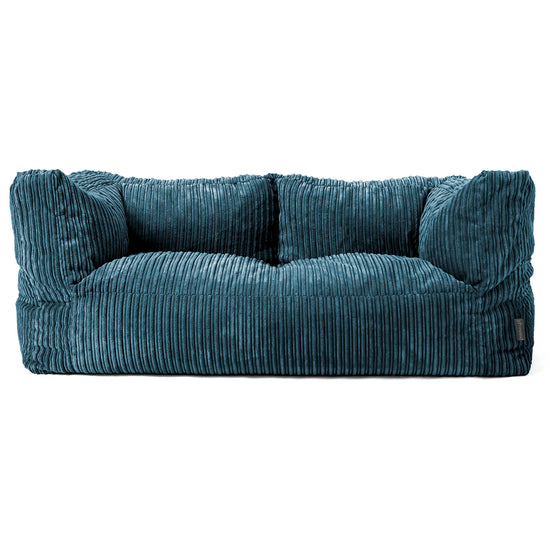 Albert 2-seter Saccosekk Sofa - Kordfløyel Marineblå 01