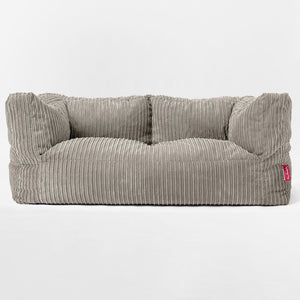 Albert 2-seter Saccosekk Sofa - Kordfløyel Mink