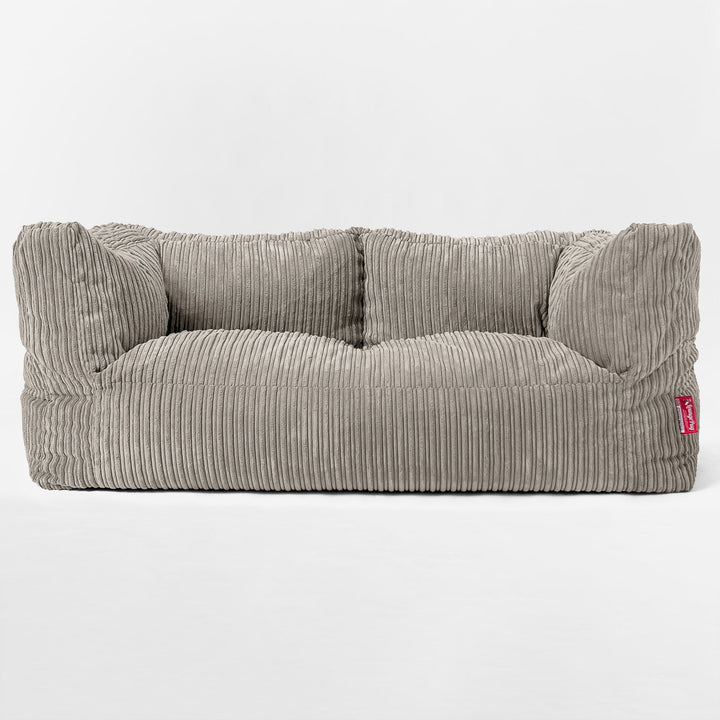 Albert 2-seter Saccosekk Sofa - Kordfløyel Mink 01