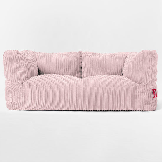 Albert 2-seter Saccosekk Sofa - Kordfløyel Rødmerosa 01