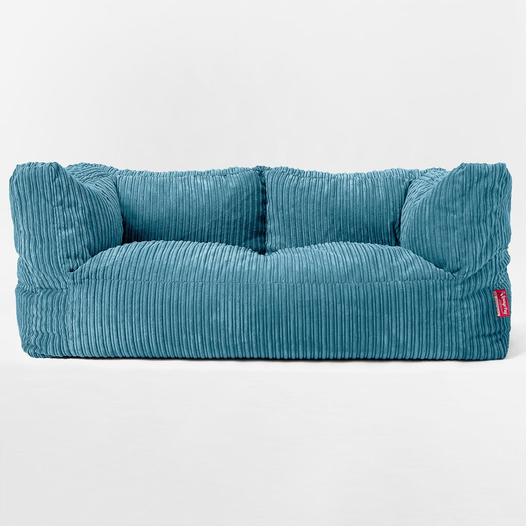 Albert 2-seter Saccosekk Sofa - Klassisk Cord Turkis 01