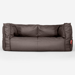 Albert 2-seter Saccosekk Sofa - Vegansk Skinn Sjokolade
