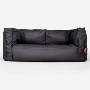 Albert 2-seter Saccosekk Sofa - Vegansk Skinn Svart