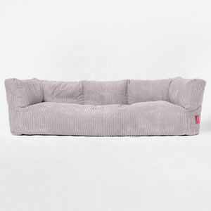 Albert 3-seter Saccosekk Sofa - Kordfløyel Sølvgrå