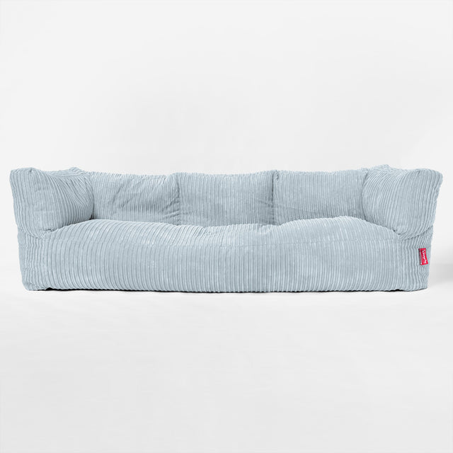 Albert 3-seter Saccosekk Sofa - Kordfløyel Babyblå 01