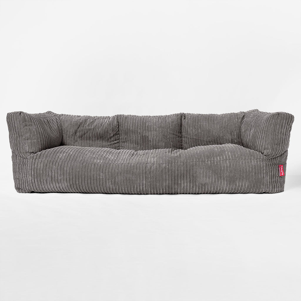 Albert 3-seter Saccosekk Sofa - Klassisk Cord Grafitt 01