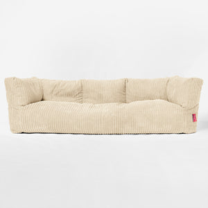 Albert 3-seter Saccosekk Sofa - Kordfløyel Krem