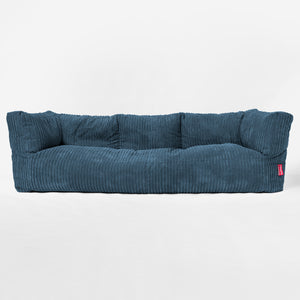 Albert 3-seter Saccosekk Sofa - Kordfløyel Marineblå