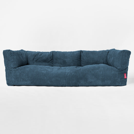 Albert 3-seter Saccosekk Sofa - Kordfløyel Marineblå 01