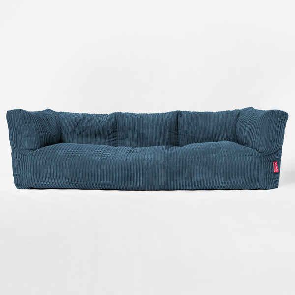 Albert 3-seter Saccosekk Sofa - Kordfløyel Marineblå 01