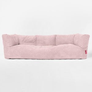 Albert 3-seter Saccosekk Sofa - Kordfløyel Rødmerosa