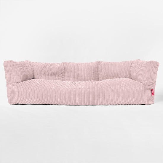 Albert 3-seter Saccosekk Sofa - Kordfløyel Rødmerosa 01
