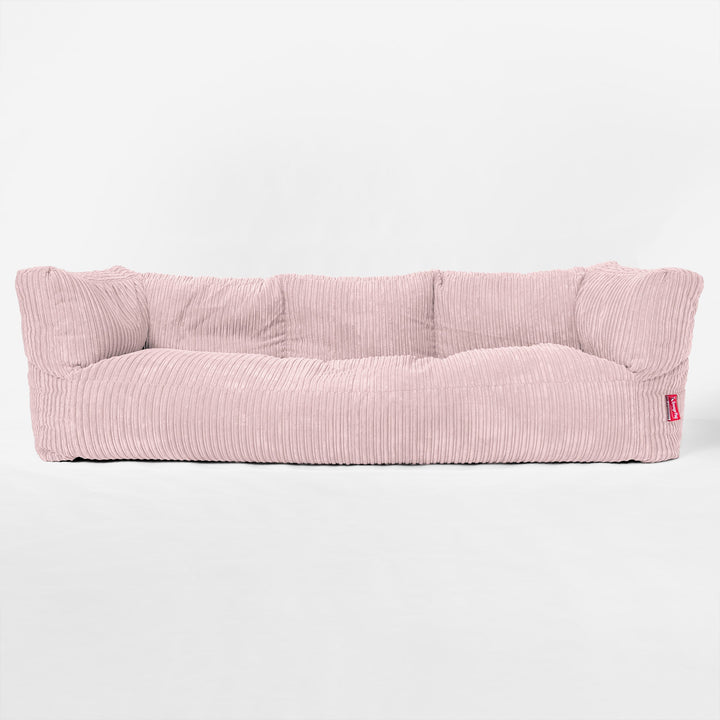 Albert 3-seter Saccosekk Sofa - Kordfløyel Rødmerosa 01