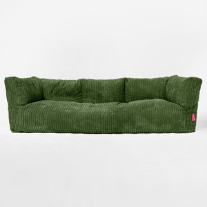 Albert 3-seter Saccosekk Sofa - Kordfløyel Skoggrønn