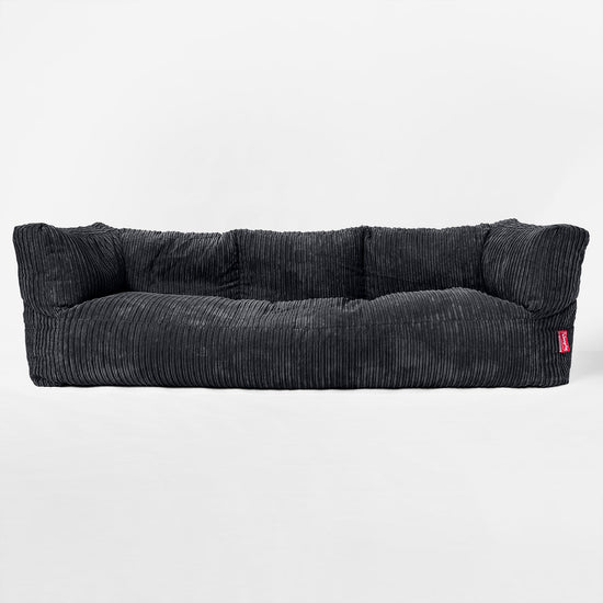 Albert 3-seter Saccosekk Sofa - Kordfløyel Svart 01