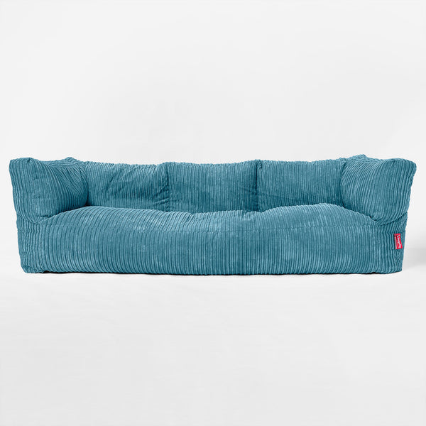 Albert 3-seter Saccosekk Sofa - Kordfløyel Turkis 01