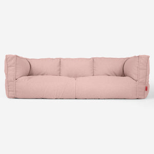 Albert 3-seter Saccosekk Sofa - Bouclé Rosa
