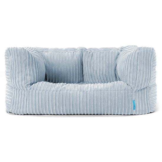 Albert Barnesofa-saccosekk 2-6 år - Kordfløyel Babyblå 01