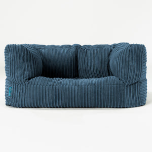 Albert Barnesofa-saccosekk 2-6 år - Kordfløyel Marineblå