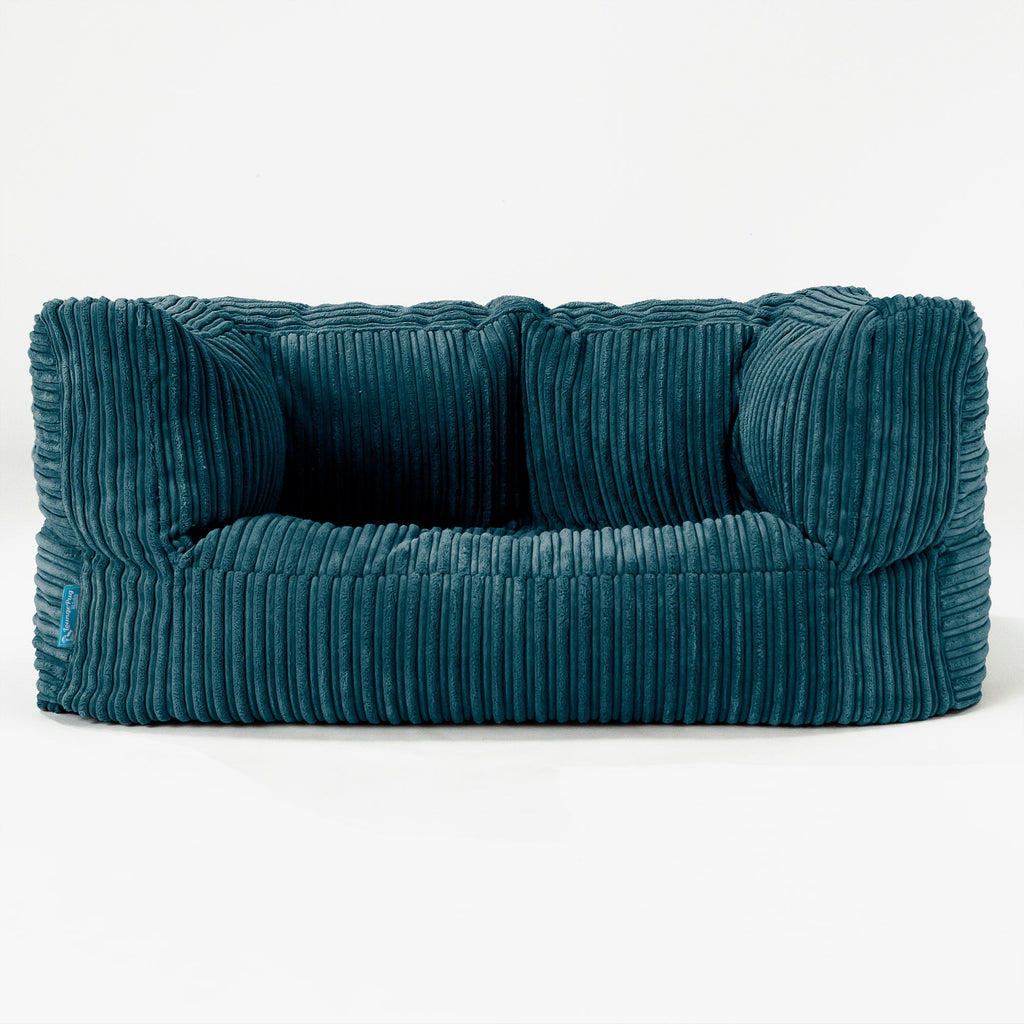 Albert Barnesofa-saccosekk 2-6 år - Klassisk Cord Mørketurkis 01