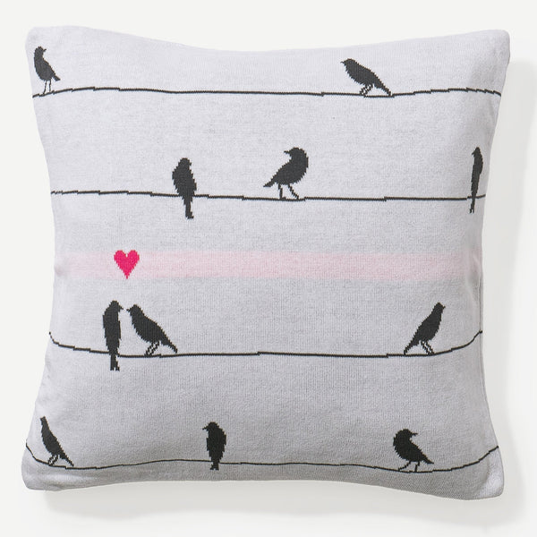 Putetrekk 47 x 47cm - 100% Bomull Bird 01
