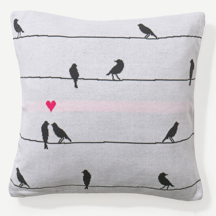 Putetrekk 47 x 47cm - 100% Bomull Bird 01