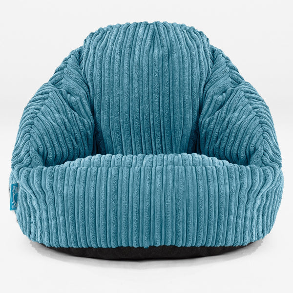 Bubble Saccosekk for Barn 1-3 år - Klassisk Cord Turkis 01