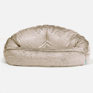 Bubble Sofa-saccosekk for Barn 2-6 år - Kanin-fuskepels Gyllenbrun