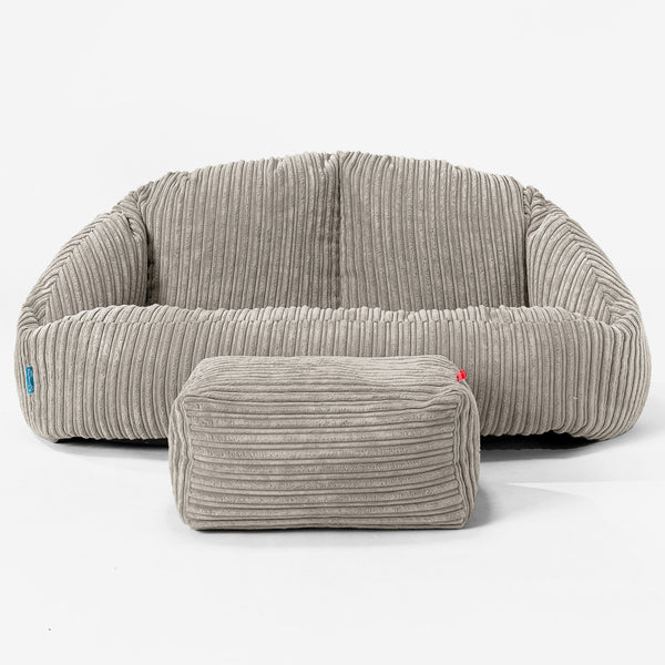 Bubble Sofa-saccosekk for Barn 2-6 år - Kordfløyel Mink 01