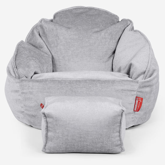 Bubble Saccosekk-stol - Chenille Grå 02