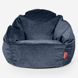 Bubble Saccosekk-stol - Chenille Marineblå
