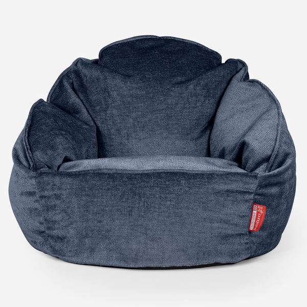 Bubble Saccosekk-stol - Chenille Marineblå 01