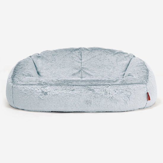 Bubble Sofa-saccosekk - Kanin-fuskepels Støvete Blå 01