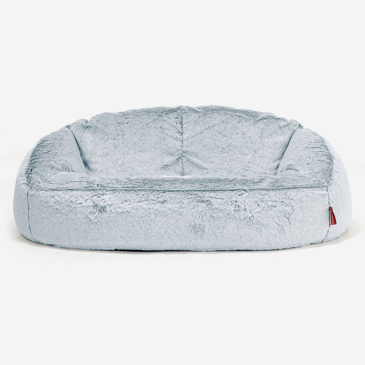 Bubble Sofa-saccosekk - Kanin-fuskepels Støvete Blå 01
