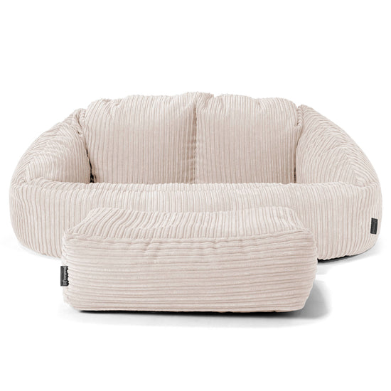Bubble Sofa-saccosekk - Kordfløyel Elfenben 02