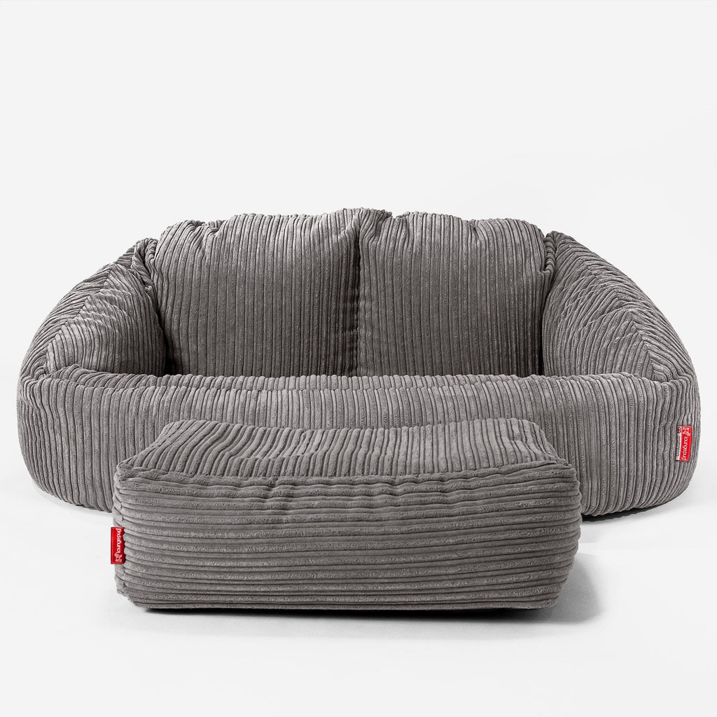 Bubble Sofa-saccosekk - Klassisk Cord Grafitt 02