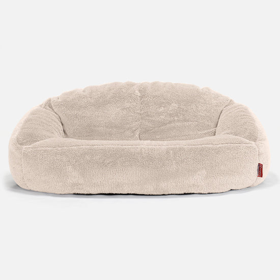 Bubble Sofa-saccosekk - Teddy-fuskepels Krem 01