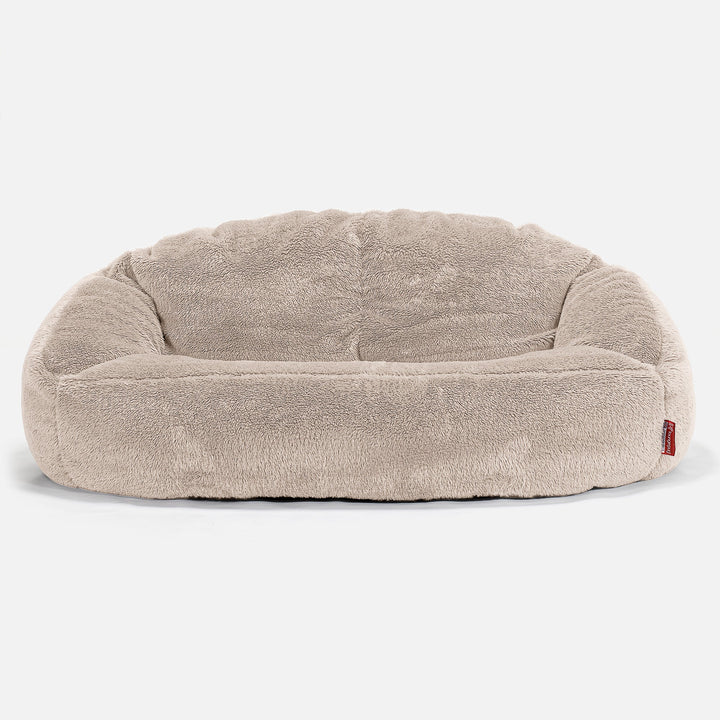 Bubble Sofa-saccosekk - Teddy-fuskepels Mink 01