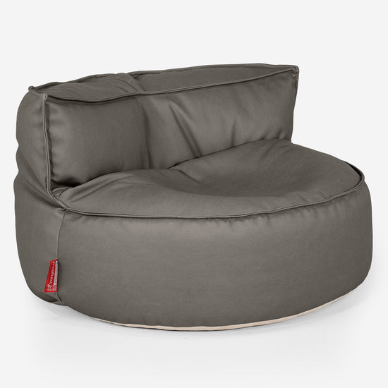 Chloe Saccosekk Sofa - Vegansk Skinn Grå 01