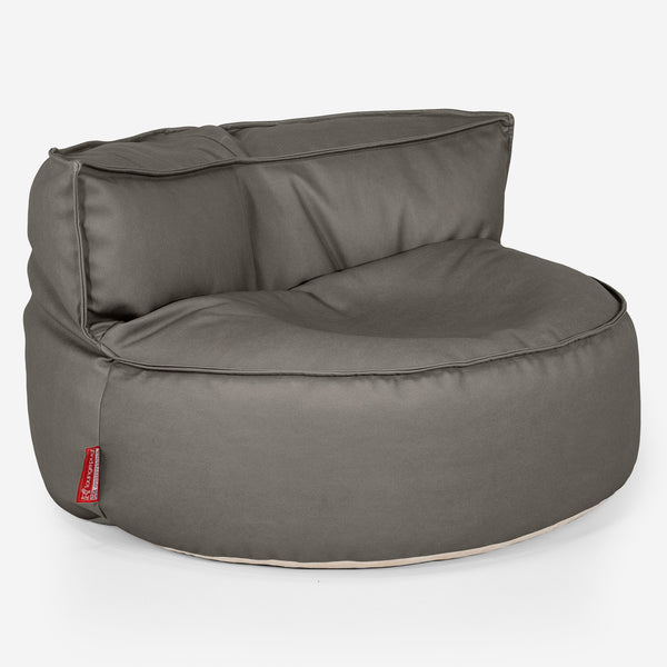 Chloe Saccosekk Sofa - Vegansk Skinn Grå 01