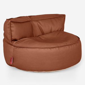 Chloe Saccosekk Sofa - Vegansk Skinn Kastanjebrun