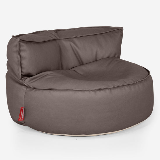 Chloe Saccosekk Sofa - Vegansk Skinn Sjokolade 01